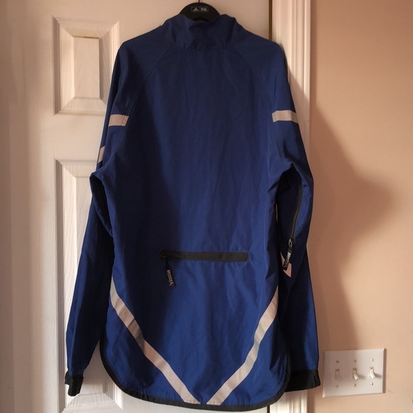 RUNNING ROOM Fit-Wear Unisex Reflective Navy Blue Running Jacket/Windbreaker EUC - Picture 7 of 7